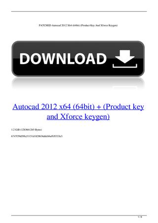 Product key cad 2012